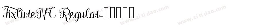 FixtureNC Regular字体转换